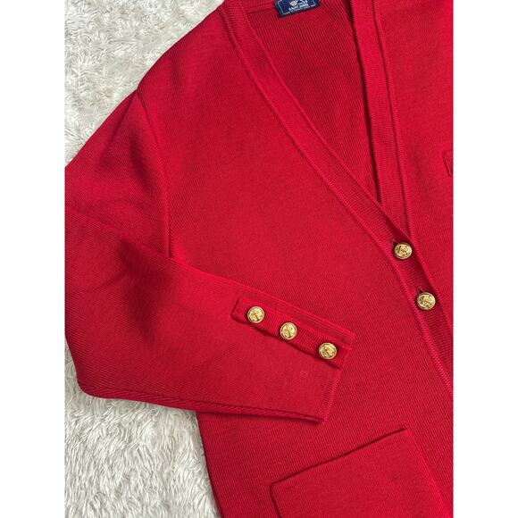 Saint James 100% New Wool Knit Pockets Cardigan Sweater Gold Button Down - Picture 11 of 11